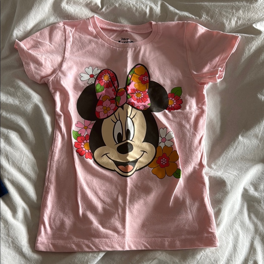 Carters Disney Girls Pink Minnie Mouse Kids T-Shirt short sleeve size 6